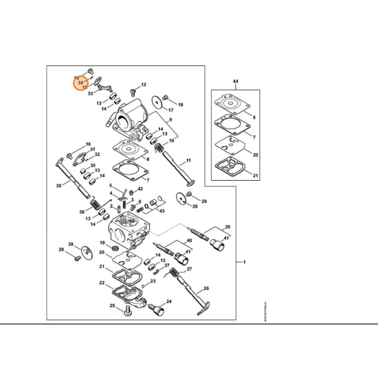 STIHL Podkładka zabezpieczająca 1125 122 9003